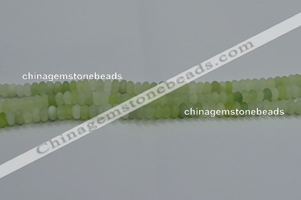 CXJ311 15.5 inches 5*8mm rondelle matte New jade beads wholesale