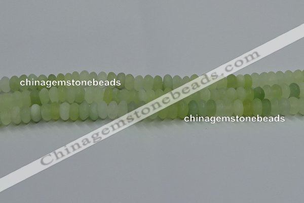 CXJ312 15.5 inches 6*10mm rondelle matte New jade beads wholesale