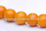 CYJ11 16 inches 8mm round yellow jade gemstone beads Wholesale