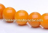 CYJ14 16 inches 12mm round yellow jade gemstone beads Wholesale