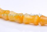 CYJ21 9*13mm bone shape yellow jade gemstone beads Wholesale