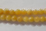 CYJ251 15.5 inches 6mm round yellow jade beads wholesale