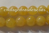 CYJ253 15.5 inches 10mm round yellow jade beads wholesale