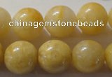 CYJ256 15.5 inches 16mm round yellow jade beads wholesale