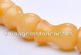 CYJ26 12*20mm lamp shape yellow jade gemstone beads Wholesale