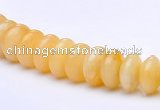 CYJ29 16 inch 4*8mm roundel yellow jade gemstone beads Wholesale