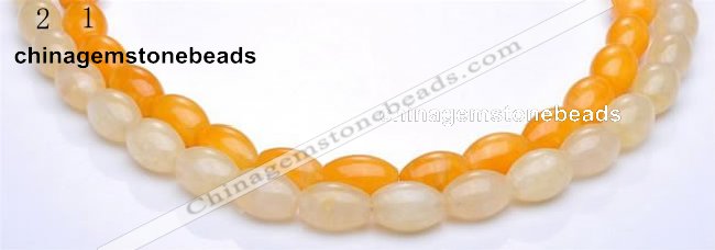 CYJ35 16 inch 13*18mm rice yellow jade gemstone beads Wholesale