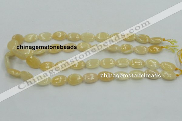 CYJ61 15.5 inches 13*18mm oval yellow jade gemstone beads wholesale