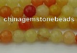 CYJ620 15.5 inches 4mm round yellow jade beads wholesale