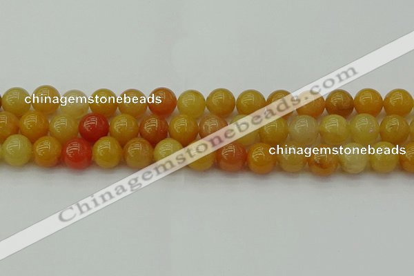 CYJ624 15.5 inches 12mm round yellow jade beads wholesale