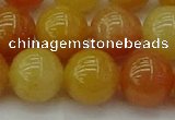 CYJ625 15.5 inches 14mm round yellow jade beads wholesale