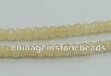 CYJ63 15.5 inches 6*7mm vase-shaped yellow jade gemstone beads wholesale