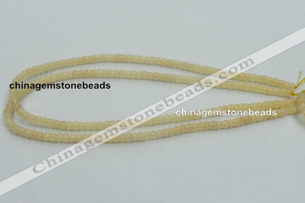 CYJ63 15.5 inches 6*7mm vase-shaped yellow jade gemstone beads wholesale