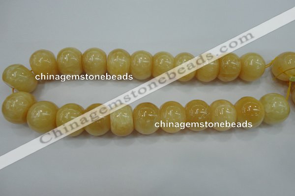 CYJ68 15.5 inches 18*25mm rondelle yellow jade beads wholesale