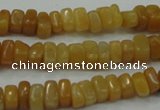 CYJ70 15.5 inches 5*8mm nuggets yellow jade beads wholesale