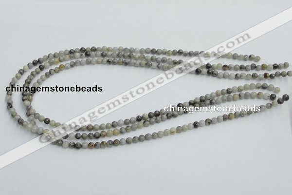 CYQ01 15.5 inches 4mm round natural pyrite quartz beads wholesale