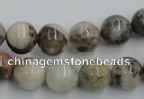 CYQ05 15.5 inches 12mm round natural pyrite quartz beads wholesale