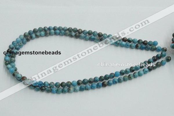 CYQ51 15.5 inches 6mm round dyed pyrite quartz beads wholesale