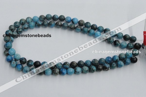 CYQ53 15.5 inches 10mm round dyed pyrite quartz beads wholesale