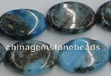 CYQ56 15.5 inches 18*25mm oval dyed pyrite quartz beads wholesale