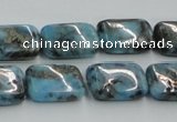 CYQ60 15.5 inches 13*18mm rectangle dyed pyrite quartz beads wholesale