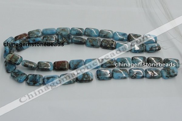 CYQ60 15.5 inches 13*18mm rectangle dyed pyrite quartz beads wholesale