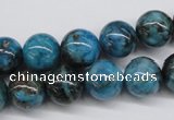 CYQ65 15.5 inches 12mm round dyed pyrite quartz beads wholesale