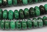 CYQ80 15.5 inches 6*12mm rondelle dyed pyrite quartz beads wholesale