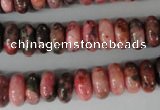 CYQ82 15.5 inches 6*12mm rondelle dyed pyrite quartz beads wholesale