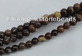 CZJ168 15.5 inches 4mm round iron zebra jasper beads wholesale