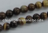 CZJ170 15.5 inches 8mm round iron zebra jasper beads wholesale