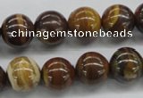 CZJ172 15.5 inches 12mm round iron zebra jasper beads wholesale