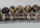 CZJ251 15.5 inches 10mm round zebra jasper beads wholesale