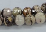 CZJ252 15.5 inches 12mm round zebra jasper beads wholesale