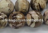 CZJ256 15.5 inches 20mm round zebra jasper beads wholesale