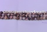 CZJ263 15.5 inches 10mm round matte zebra jasper beads