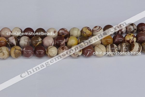 CZJ274 15.5 inches 12mm round zebra jasper beads wholesale