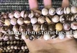 CZJ293 15.5 inches 10mm round brown zebra jasper beads wholesale