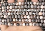 CZJ297 15.5 inches 6mm round pink zebra jasper beads wholesale