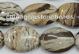 CZJ302 15.5 inches 18*25mm oval zebra jasper beads wholesale