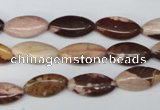 CZJ353 15.5 inches 8*16mm marquise zebra jasper beads wholesale