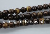 CZJ69 15.5 inches 6mm round iron zebra jasper beads wholesale