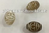 DZI302 10*14mm drum tibetan agate dzi beads wholesale