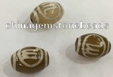 DZI307 10*14mm drum tibetan agate dzi beads wholesale