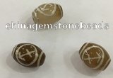 DZI309 10*14mm drum tibetan agate dzi beads wholesale