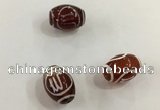 DZI319 10*14mm drum tibetan agate dzi beads wholesale