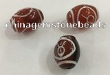 DZI320 10*14mm drum tibetan agate dzi beads wholesale