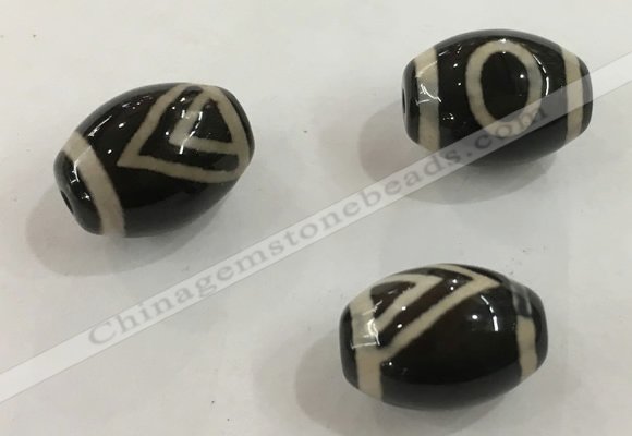 DZI327 10*14mm drum tibetan agate dzi beads wholesale