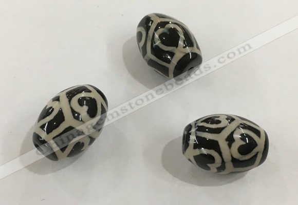 DZI334 10*14mm drum tibetan agate dzi beads wholesale