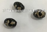 DZI340 10*14mm drum tibetan agate dzi beads wholesale